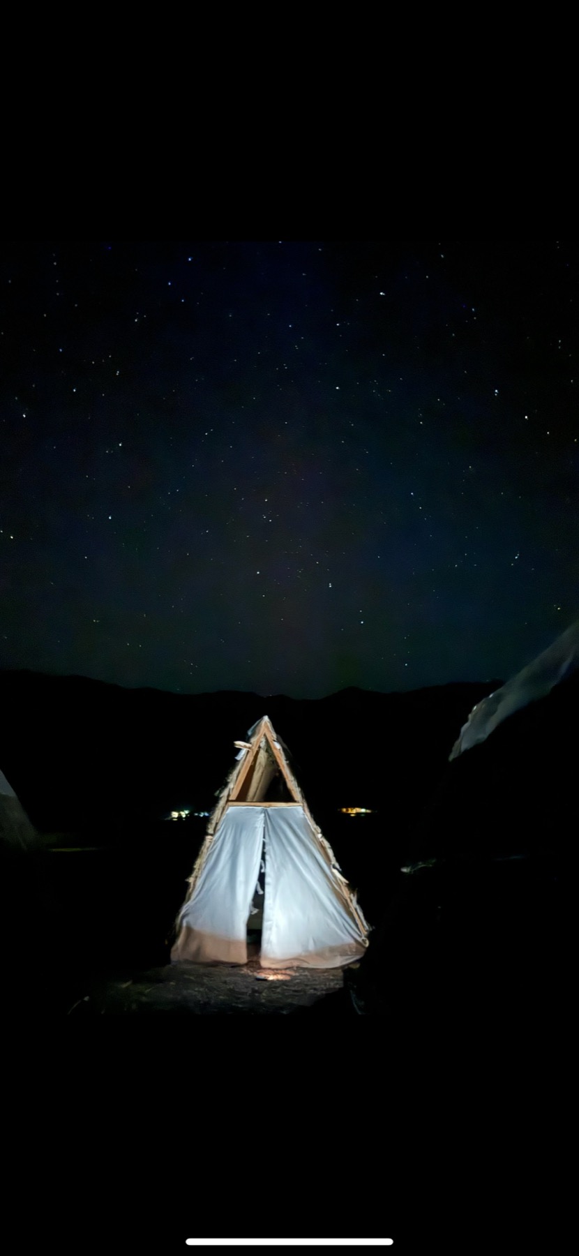 Beach camp under the stars in Dahab