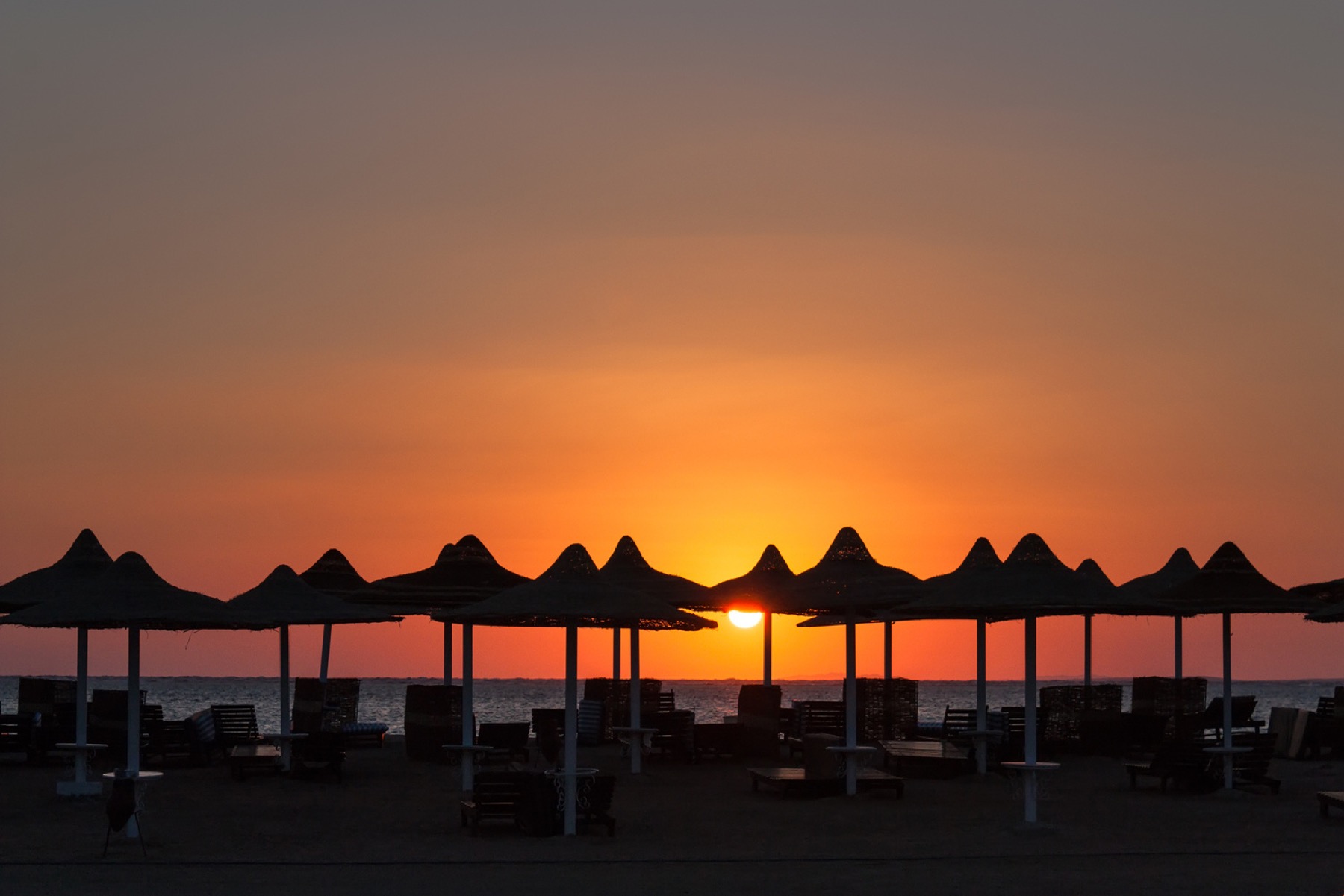Sunset over the Red Sea at Sharm